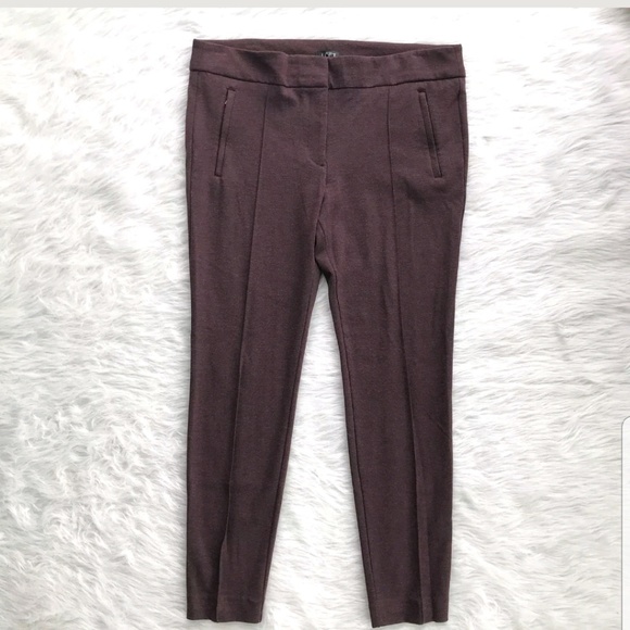 LOFT Seamed Heathered Legging Ponte Pants - Picture 1 of 4